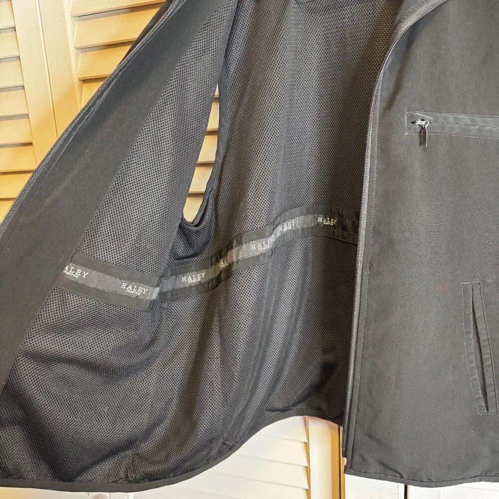HALEY RESERVE WOMENS MEDIUM BLACK ZIP UP PERFORMANCE VEST GOLF GORPCORE SPORTY - Picture 7 of 8